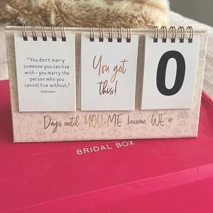 Rose Gold Wedding Countdown Calendar